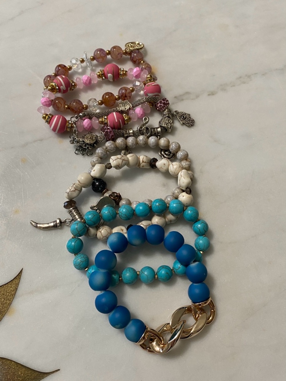 Jewelry Beaded Bracelets Set (7)